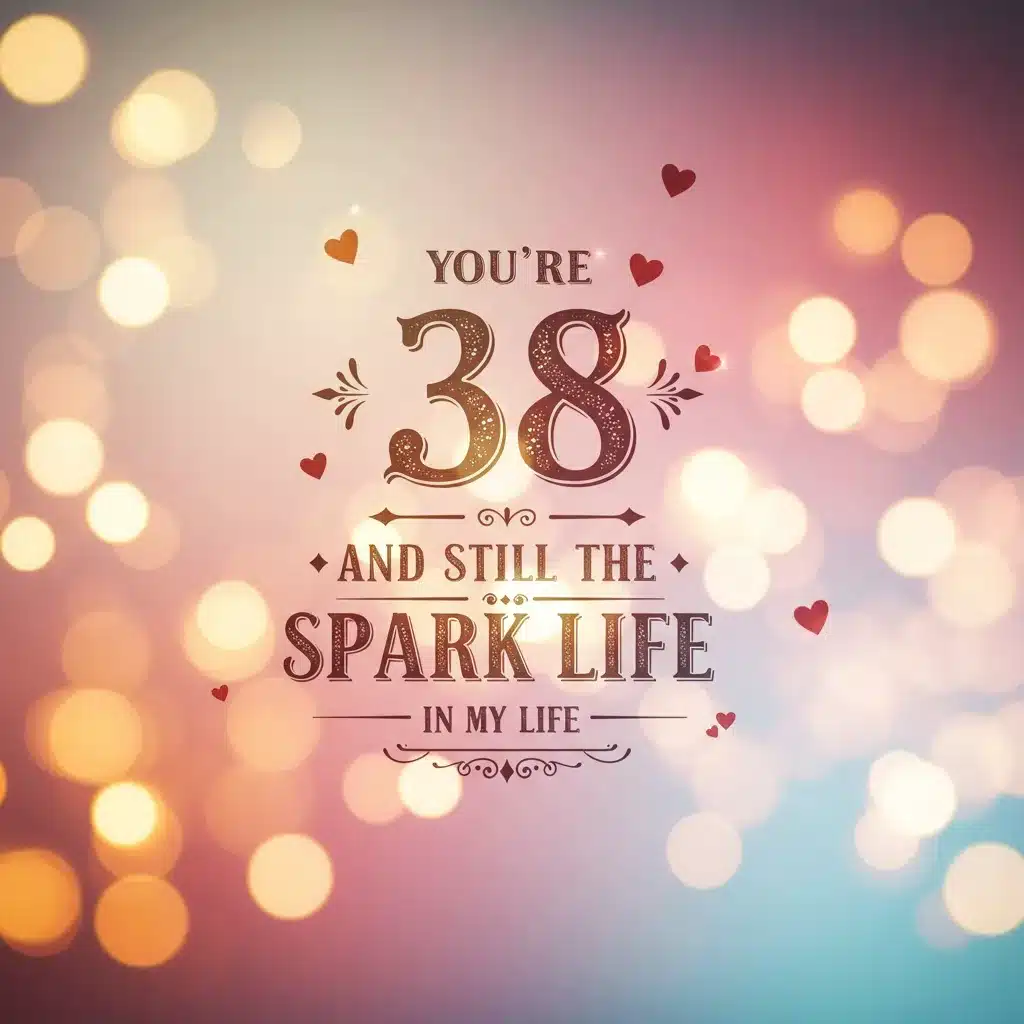 38th Birthday Wishes for Husband