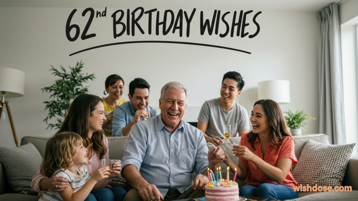 62nd birthday wishes