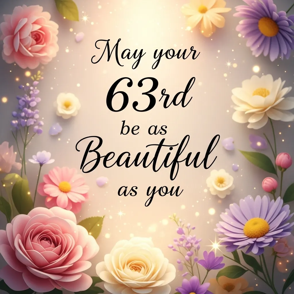 63rd Birthday Wishes for Mom