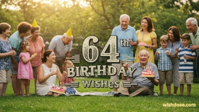 64th birthday wishes