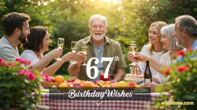 67th birthday wishes