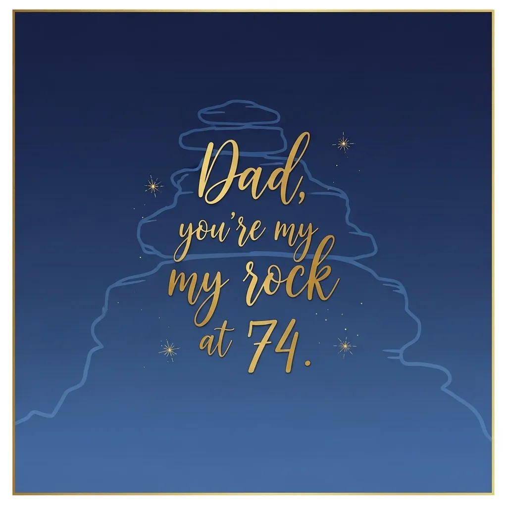 74th Birthday Wishes for Father