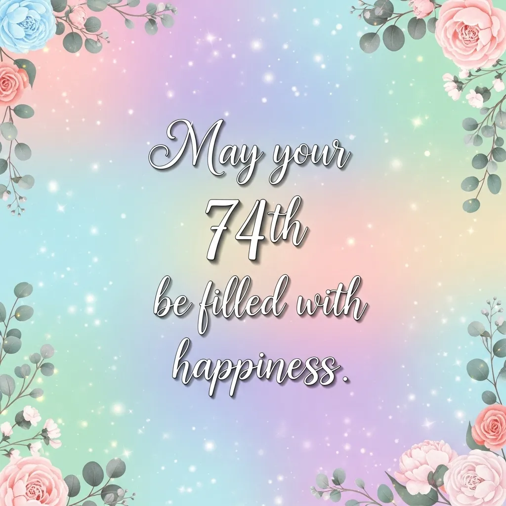 74th Birthday Wishes for Mom
