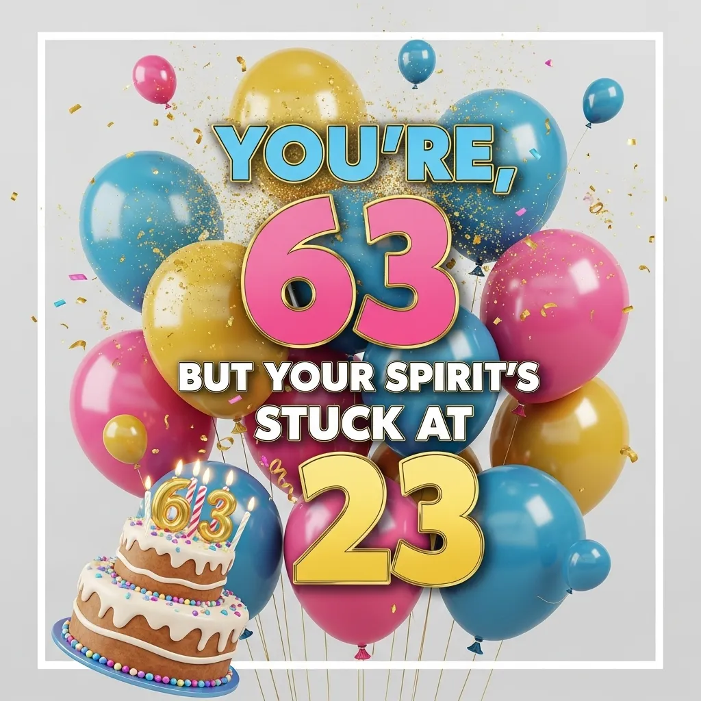 Funny 63rd Birthday Wishes