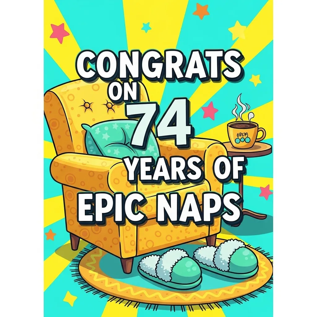 Funny 74th Birthday Wishes