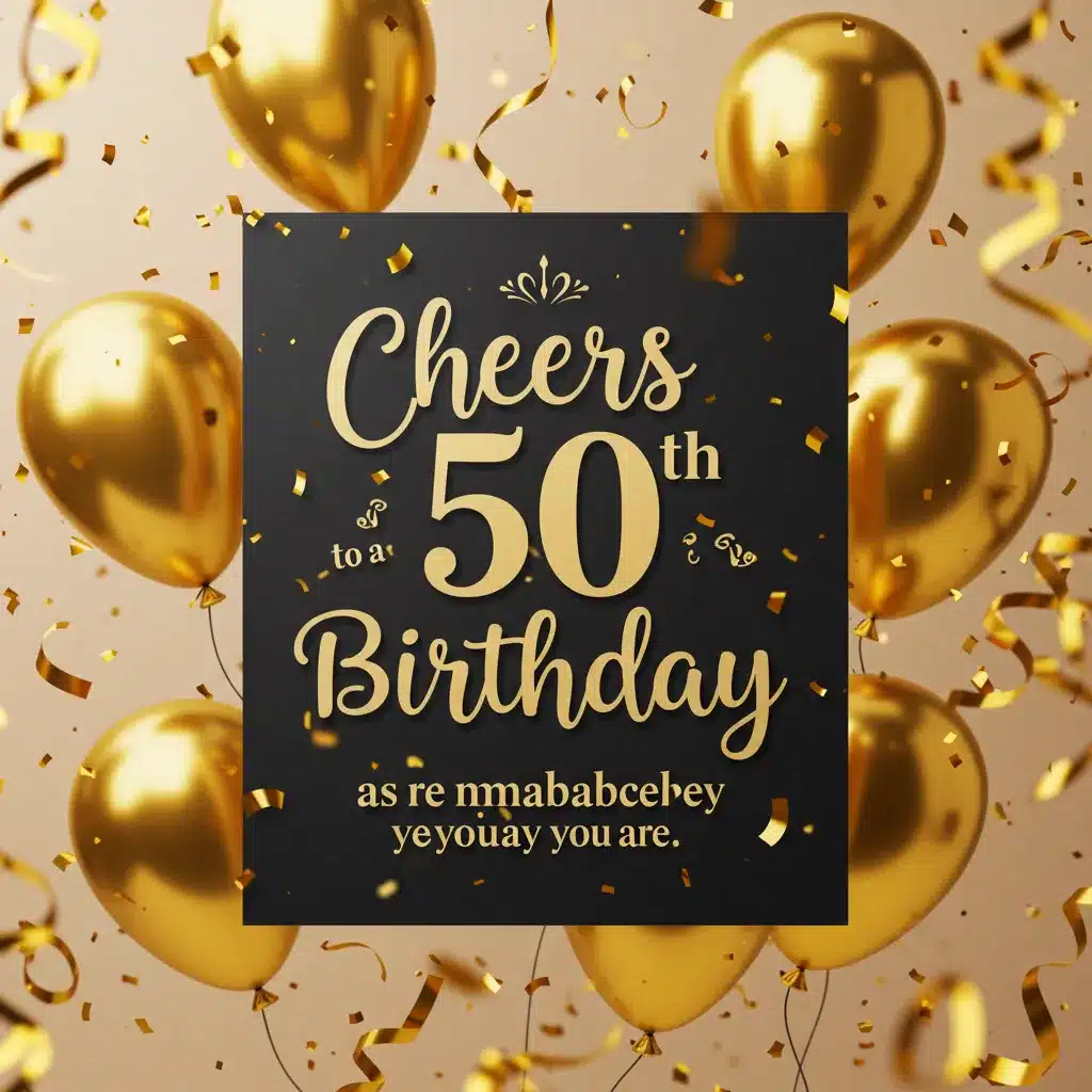 Happy 50th Birthday Wishes