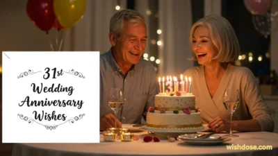 31st wedding anniversary wishes