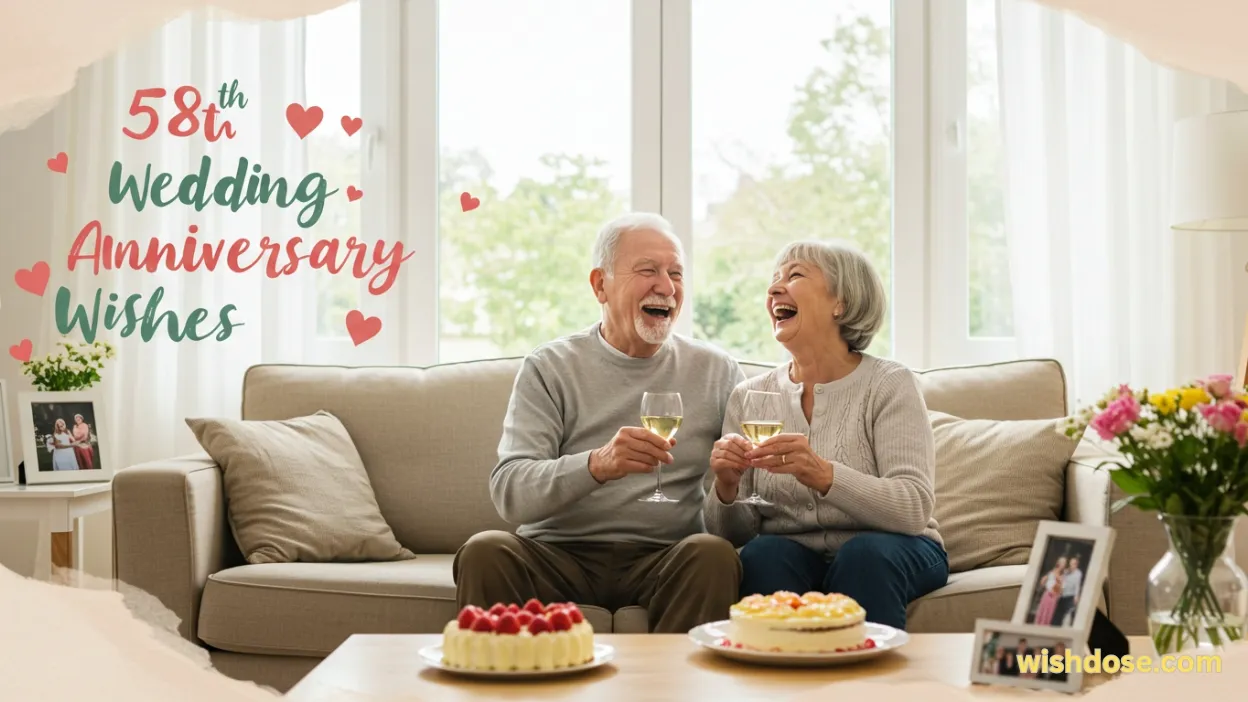 58th wedding anniversary wishes