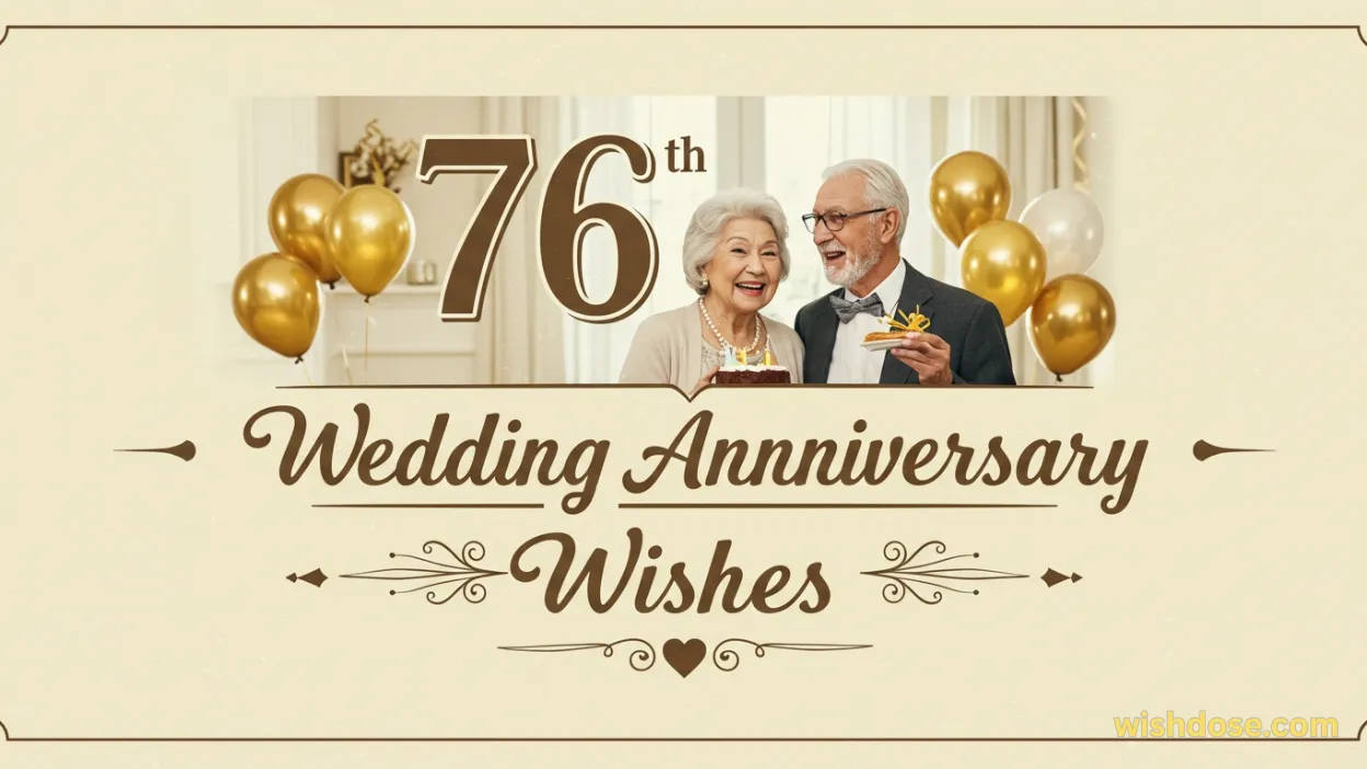 76th Wedding Anniversary Wishes