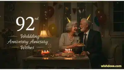 92nd Wedding Anniversary Wishes