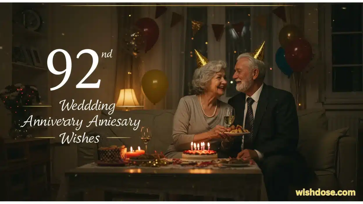 92nd Wedding Anniversary Wishes